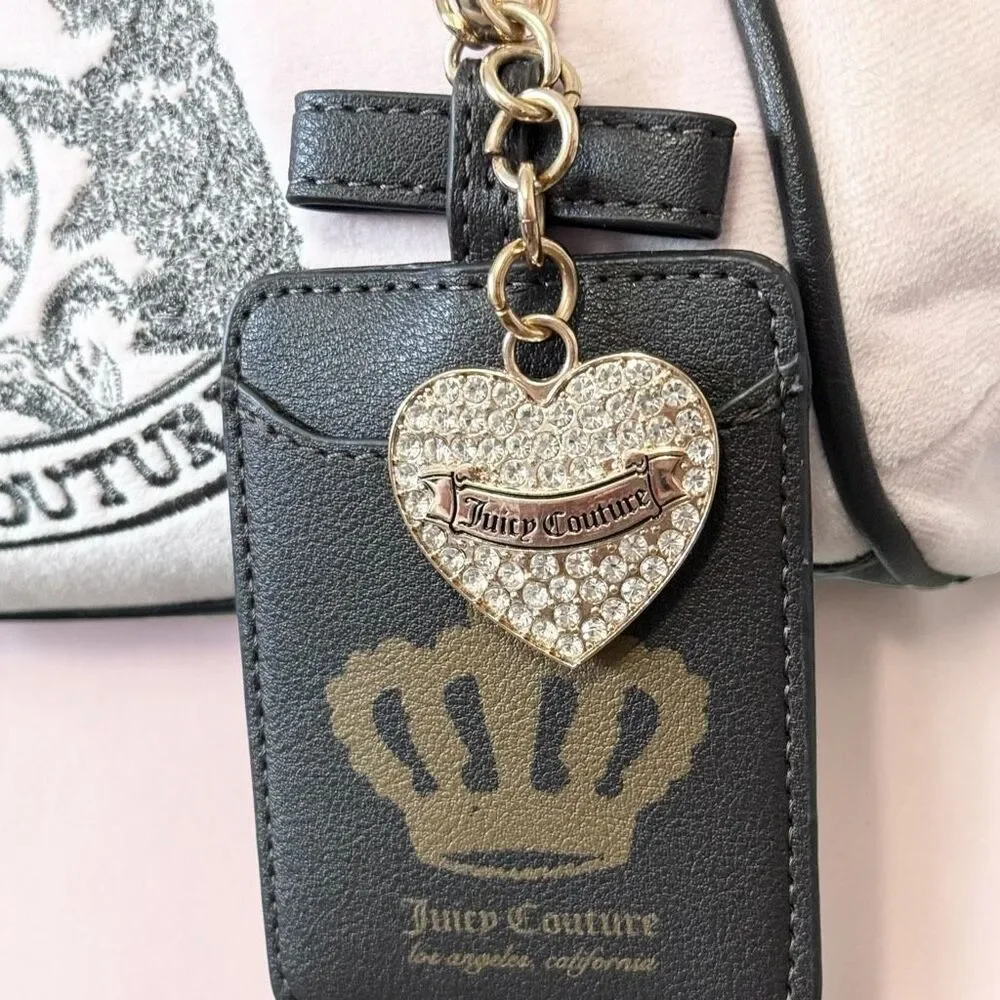Juicy Couture Pale Pink Brown Classic Scottie Dog Satchel Handbag